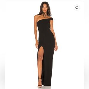 Revolve Nookie Black Mila Evening Dress